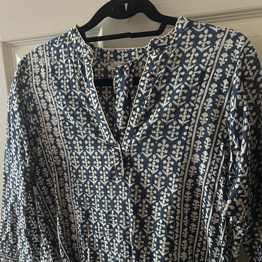 Tunic dress with waist tie